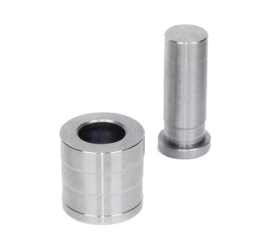 primary-39874 Lee Bullet Sizer & Punch, silver cylindrical sizing die and punch