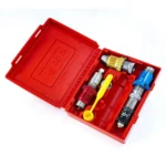 Lee 223 Rem/AR/5.56x45mm NATO Micrometer Breech Lock 3-Die Set, dies in open red case