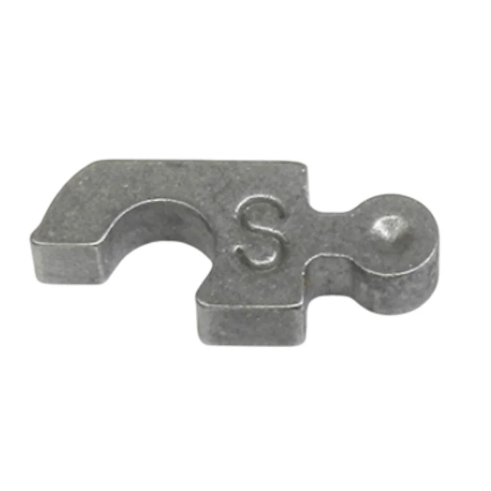 primary-39897 Lee Primer Guide - Small, silver metal guide marked S, top view