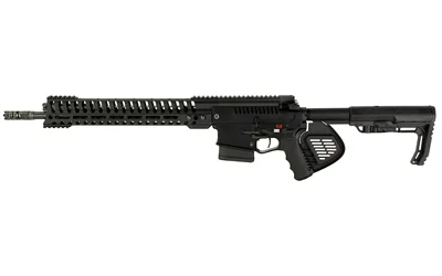 Patriot Ordnance Factory POF REVOLUTION 308 16.5 IN 10RD CA BLK, black rifle in right-side view