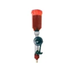 LEE Deluxe Auto-Drum Update Kit, red translucent hopper with green and metal fittings