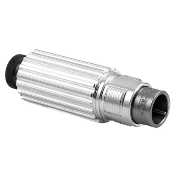Lee Breech Lock Collet Die Only 45/70 GOVT, angled view of silver metal die