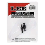 Lee Primer Pocket Gauge Set, front view in clear retail blister packaging