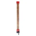 Lee Inline Bullet Feed Kit 44 cal, clear upright feed tube with red end caps