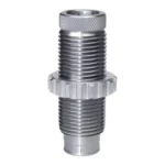 Lee Factory Crimp Rifle Die Ltd Prod, silver die in front view with threaded body and knurled top