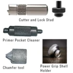 Lee Deluxe Case Conditioning Combo with cutter, lock stud, cleaner, chamfer tool and shell holder