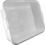 LEM Products Economy Meat Lug, two nested translucent white rectangular tubs shown at an angle