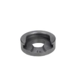Lee Priming Tool Shell Holder #17, top angled view of dark gray circular metal shell holder
