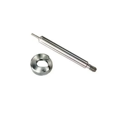 primary-40135 LEE Case Length Gauge with Shell Holder 22 ARC, silver gauge rod and round shell holder