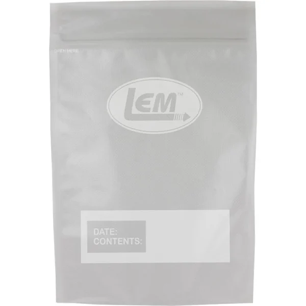 LEM Products MaxVac Zipper Top Vacuum Bags Gallon Size 11"x16" 20/ct