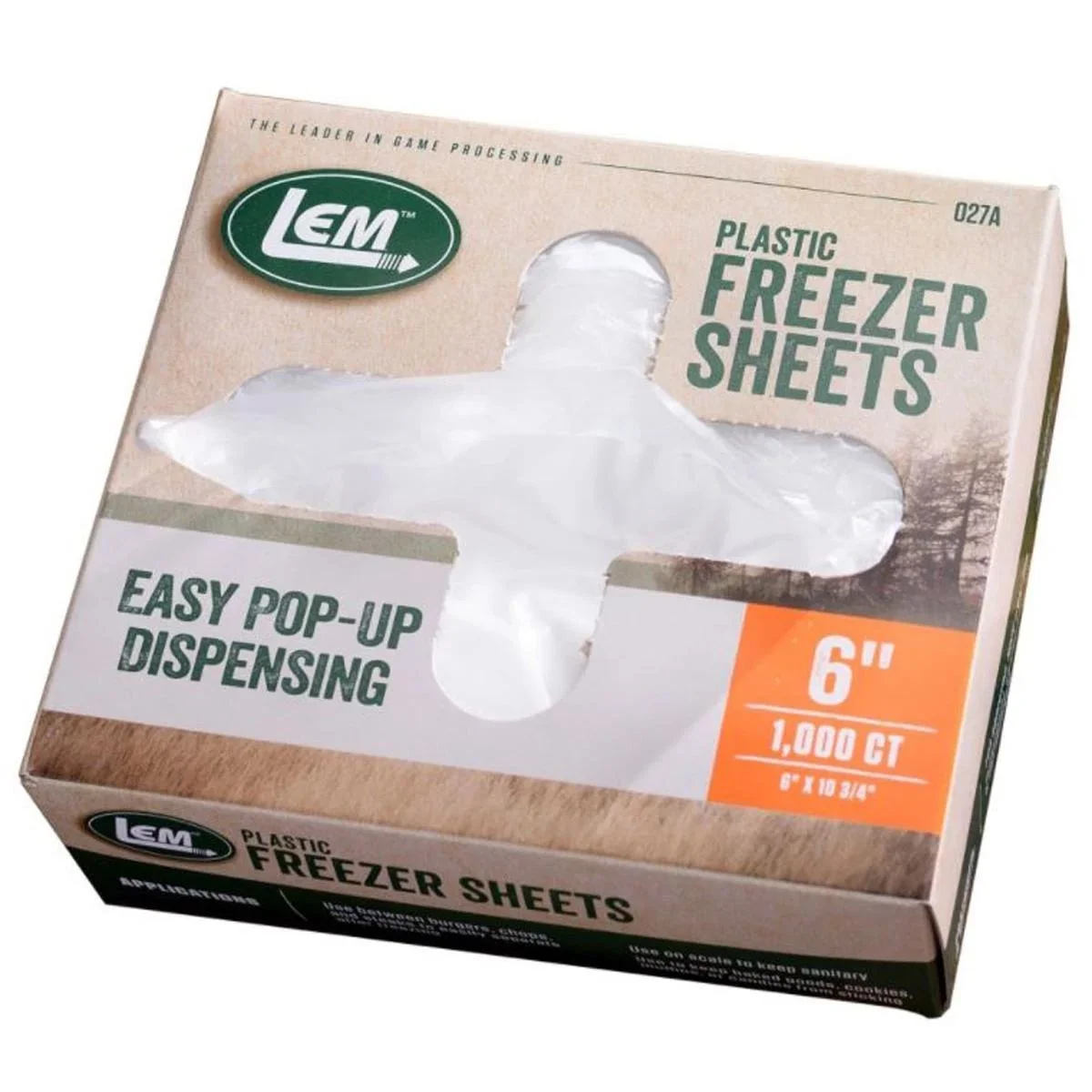 primary-40167 LEM Products 6 x 10 3/4 Freezer Sheets 1000/ct