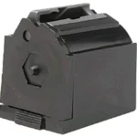 Ruger JX-1 rifle magazine, black angled view with top feed opening and front release tab