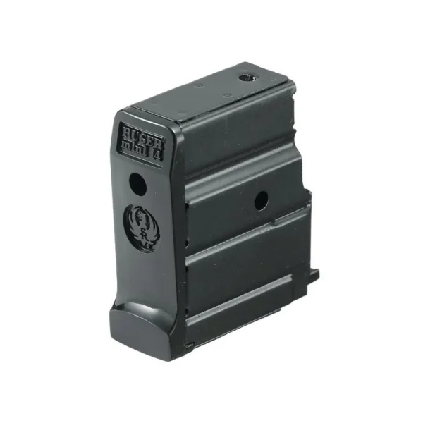 Ruger Mini-14 Rifle Magazine dark gray magazine, left-side angled view