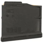 Ruger Hawkeye AI Rifle Magazine, black, left-side view with wide baseplate