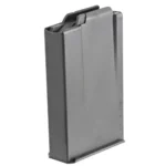 Ruger Scout AI Rifle Magazine, gray angled side view with black follower and baseplate