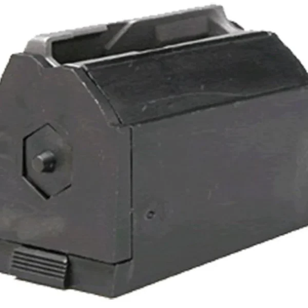 Ruger JHX-1 Rifle Magazine, angled front view of black box magazine