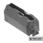 Ruger American Short Action Rifle Magazine, gray magazine in angled side view