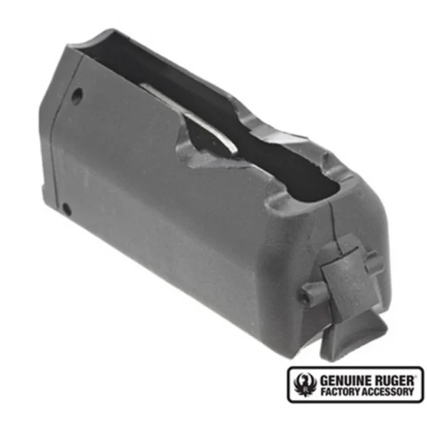 Ruger American Short Action Rifle Magazine, gray magazine in angled side view