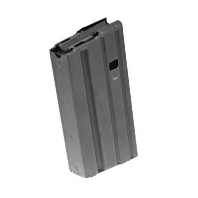 primary-40271 Ruger Rifle AR-556 Magazine in dark grey, angled side view