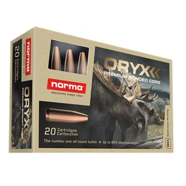 Norma Ammunition Norma ORYX Rifle Ammunition 35 Whelen 250gr SP 2428 fps 20/ct