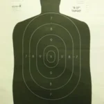 Speedwell Targets Speedwell Official NRA Police Qualification Silhouette Police Silhouette - Black - 50 yd. 24" X 45"