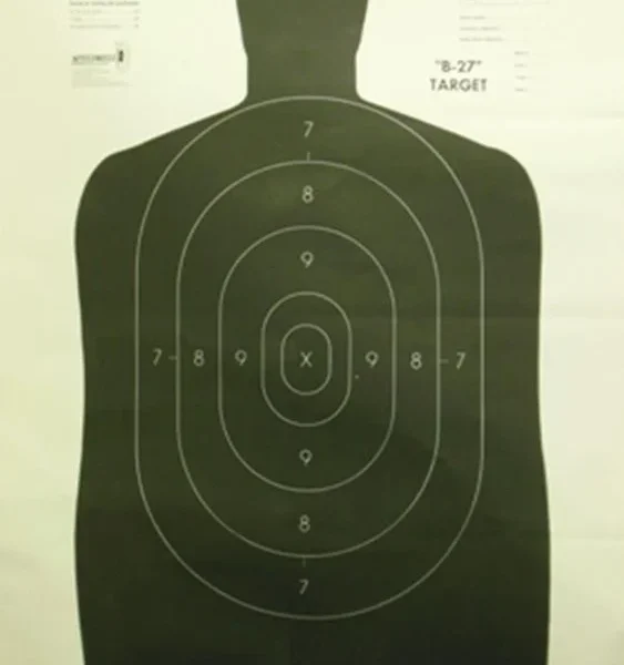 Speedwell Targets Speedwell Official NRA Police Qualification Silhouette Police Silhouette - Black - 50 yd. 24" X 45"
