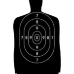 Speedwell Targets Speedwell Official NRA Police Qualification Silhouette Police Silhouette Reduced 25 yd. 500/Pack