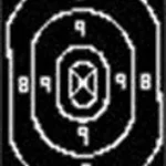 Speedwell Targets Speedwell Official NRA Police Qualification Silhouette Target Repair Center - 500/Pack