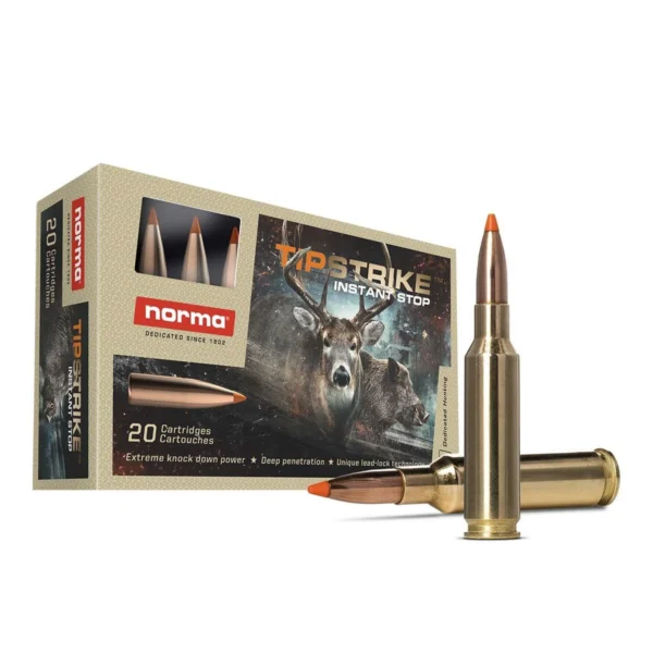 Norma Ammunition Norma TipStrike Rifle Ammunition 6.5 Creedmoor 140gr PT 2625 fps 20/ct