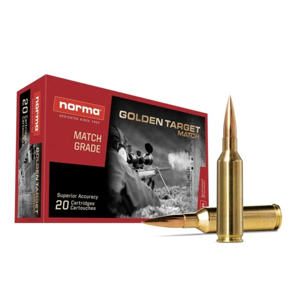 Norma Ammunition Norma Golden Target Match Rifle Ammunition 6.5 PRC 143gr BTHP 2831 fps 20/ct