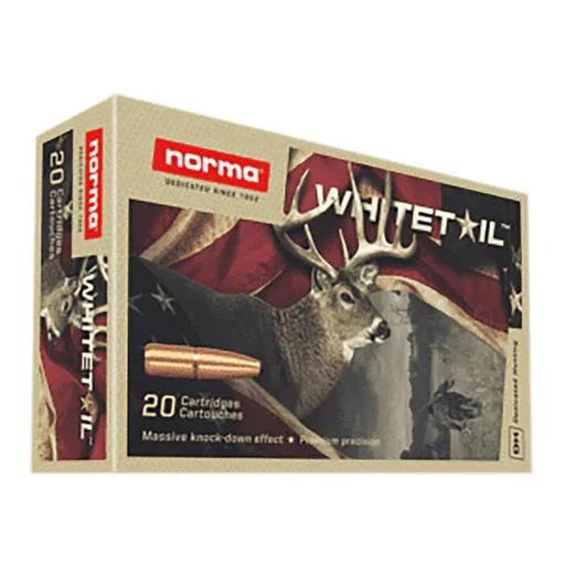 Norma Ammunition Norma WhiteTail Rifle Ammunition 7mm Rem Mag 150gr PSP 3018 fps 20/ct