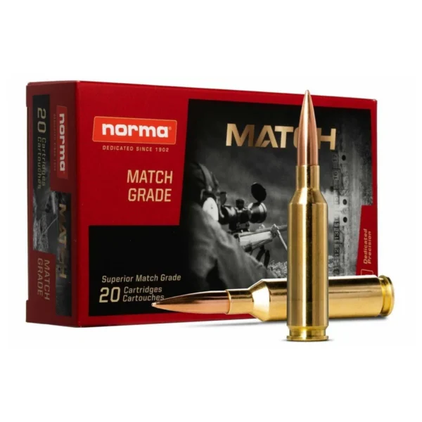 Norma Ammunition Norma Golden Target Match Rifle Ammunition .338 Lapua 250gr BTHP 2838 fps 20/ct