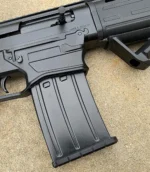 SDS T5RDM Turkish Standard Magazine, black curved magazine inserted in firearm receiver
