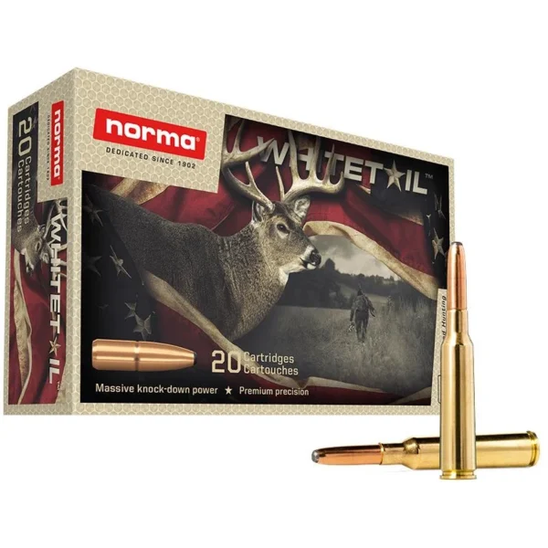 Norma Ammunition Norma WhiteTail Rifle Ammunition 6.5x55 SE 156gr PSP 2559 fps 20/ct