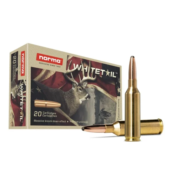 Norma Ammunition Norma WhiteTail Rifle Ammunition 6.5 PRC 140gr PSP 2657 fps 20/ct