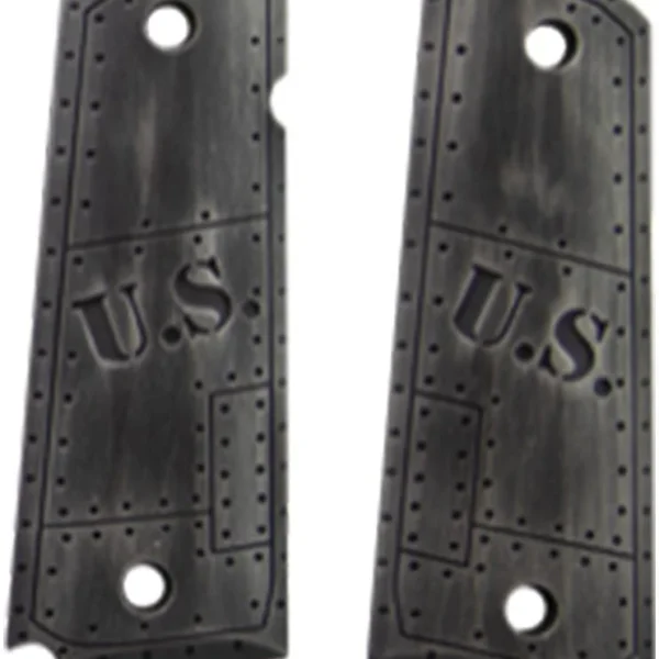 Hogue Inc. Hogue Govt. Model Aluminum - 1911 U.S. Green Distressed Grip