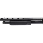 Hogue Shotgun Stocks Mossberg 500 Forend, black, mounted beneath a shotgun barrel