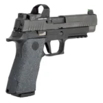 Hogue Inc. Wrapter Grit Adhesive Grip for Sig Sauer P320 Full Size Black shown installed, right side view