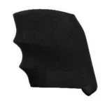 Hogue HandAll Hybrid grip sleeve, side view in black with finger grooves