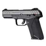 Hogue Wrapter Adhesive Grip for Ruger Security-9, black grain-textured grip in side view