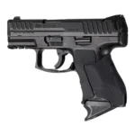 Hogue Wrapter H&K VP9SK adhesive grip, black rubber block texture shown installed in side view