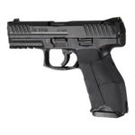 Hogue Wrapter H&K VP9 & VP40 adhesive grip, black rubber block texture in side view