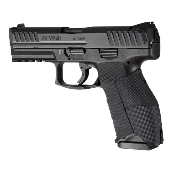 Hogue Wrapter H&K VP9 & VP40 adhesive grip, black rubber block texture in side view