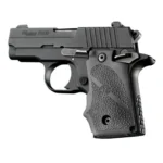 Hogue Inc. Hogue Overmolded Rubber Grip Handgun Grips for Sig Sauer P238 Slate Grey with Finger Grooves
