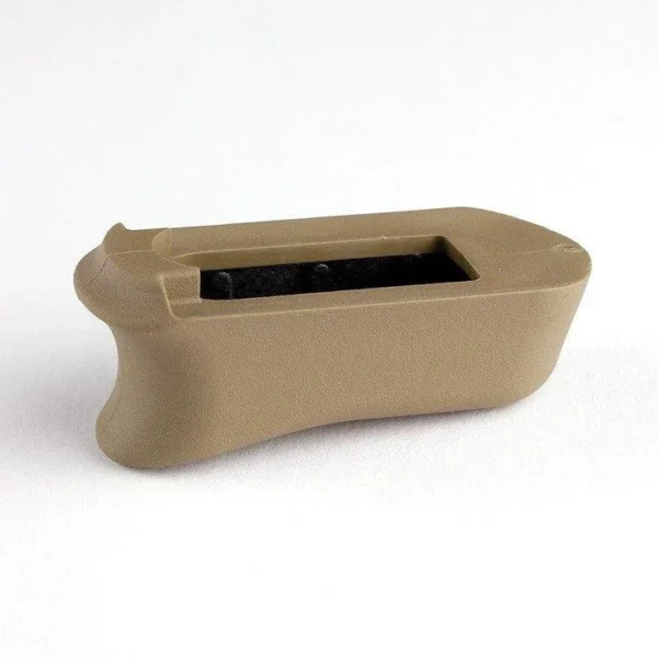 Hogue Inc. Kimber Micro 9 extended base pad in flat dark earth, angled top view
