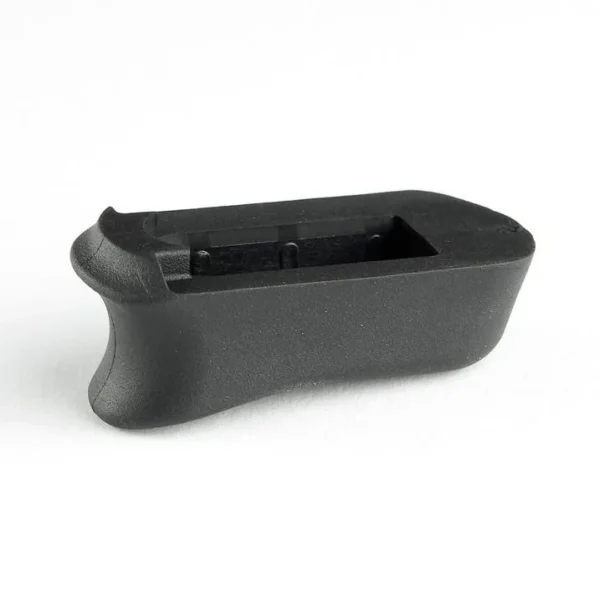 Hogue Inc. Kimber Micro 9 Rubber Magazine Extended Base Pad, black angled top view