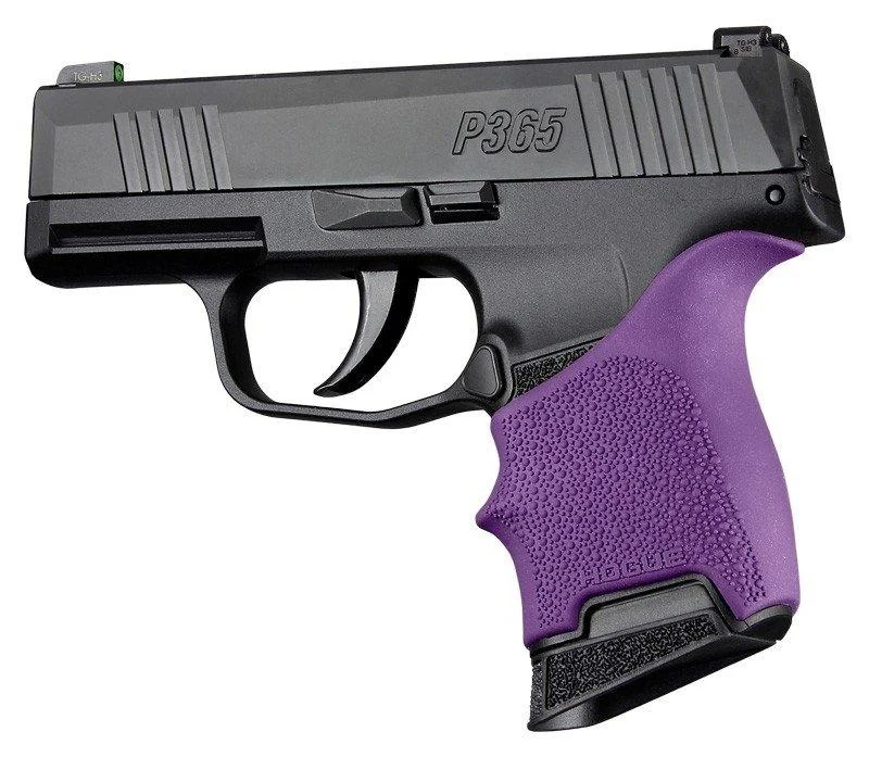 primary-40446 Hogue Inc. HandAll Beavertail Grip Sleeve Sig Sauer P365 Purple