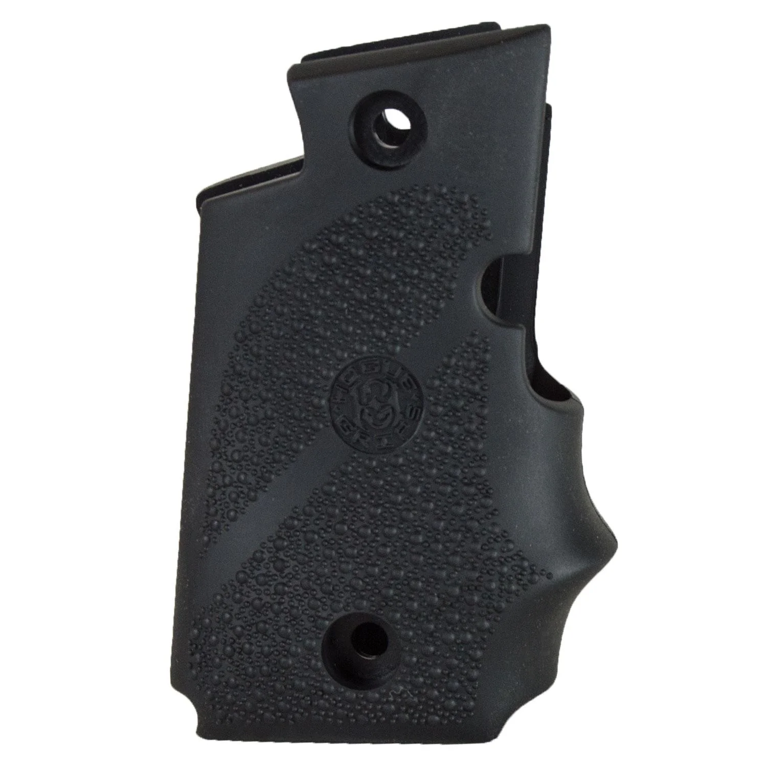 primary-40447 Hogue Ambi Safety Rubber Grip, black side view with textured surface and finger grooves