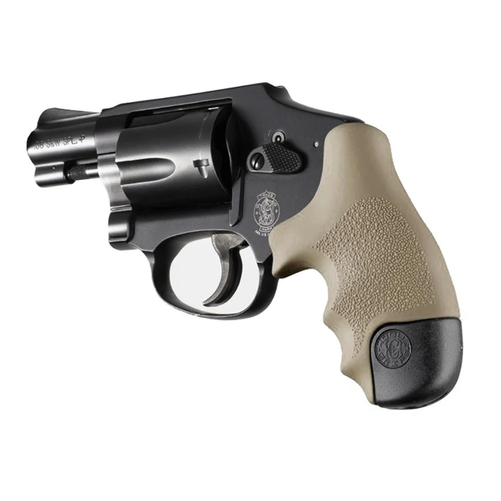 primary-40504 Hogue Inc. Hogue Overmolded Rubber Tamer Grip S&W Round Butt J-Frame Centennial Revolvers & Polymer M&P Bodyguard 38 FDE