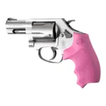 Hogue Inc. Hogue Overmolded Rubber Bantam Grip Closed Backstrap S&W Round Butt J-Frame Revolvers Pink
